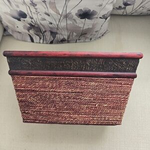 Rectangular Vintage Voven  Basket